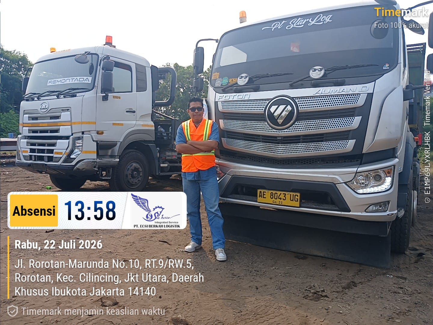 Sypport Pengiriman dengan Trailer Flatbed